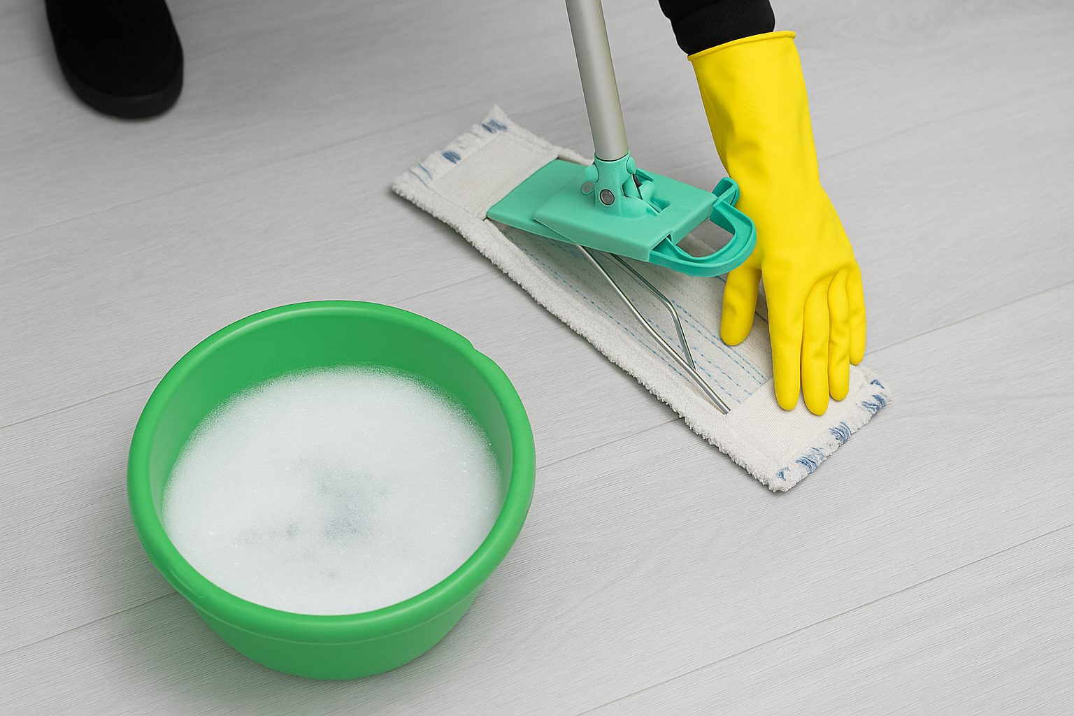 Hoe moet je een pvc vloer schoonmaken?