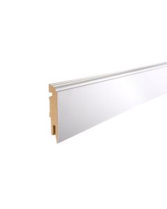 Vochtwerende folie Clip plint Kraal De Luxe 12x75mm Wit - 0108000 