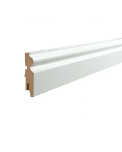 Vochtwerende folie Clip plint Klassiek Exclusief 18x120mm Wit - 0108112