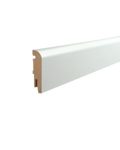 Vochtwerende folie Clip plint Halfrond Softline 18x75mm Wit - 0108120