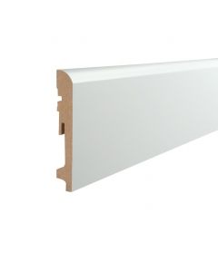 Vochtwerende folie Clip plint Halfrond Softline 18x120mm Wit - 0108122