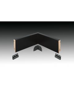 Vochtwerende folie Prefab binnenhoek Clip Recht Robuust 15x65mm Zwart - 0109304