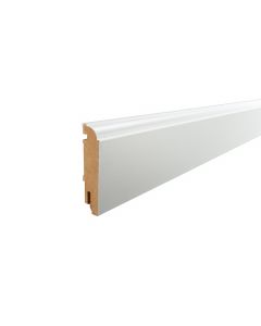 Vochtwerende folie Clip plint Kraal De Luxe 15x90mm Wit - 0108051