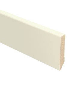 Vochtwerende MDF plint Modern Recht 15x70mm Gelakt Katoen - 15704