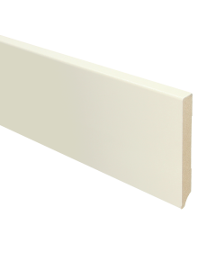 Vochtwerende MDF plint Modern Recht 15x120mm Gelakt Katoen - 15706