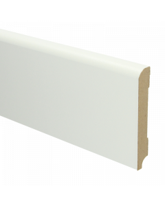 Vochtwerende MDF plint Koloniaal 18x76mm wit Gelakt RAL9010 - 16012
