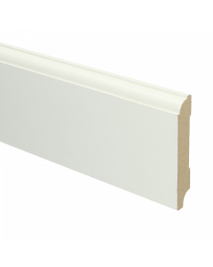 Vochtwerende MDF plint Eigentijds 15x90mm wit Gelakt RAL9010 - 16017