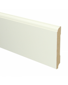 Vochtwerende MDF plint Eigentijds 15x120mm wit Gelakt RAL9010 - 16018