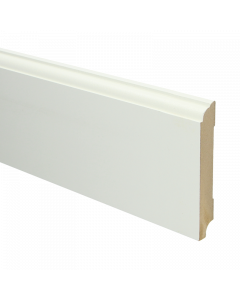Vochtwerende MDF plint Eigentijds 18x115mm wit Gelakt RAL9010 - 16016