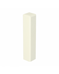 Vochtwerende MDF Buitenhoek Gelakt Wit RAL9010 t.b.v. MDF  overzetplint 22x120mm - 16560