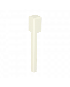 Vochtwerende MDF Binnenhoek Gelakt Verkeerswit RAL9016 t.b.v. MDF renovatie plint 18x120mm - 16553