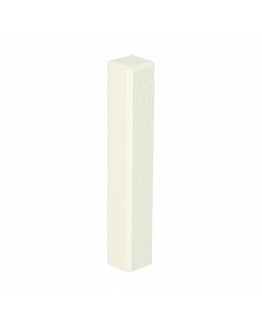 Vochtwerende MDF Buitenhoek Gelakt Verkeerswit RAL9016 t.b.v. MDF  overzetplint 18x120mm - 16554