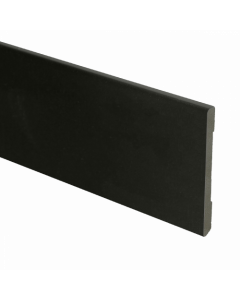 Vochtwerende MDF plint Modern Recht 6x70mm Zwart Gelakt RAL9005 - 16568