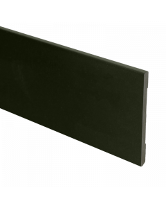 Vochtwerende MDF plint Modern Recht 6x90mm Zwart Gelakt RAL9005 - 16569