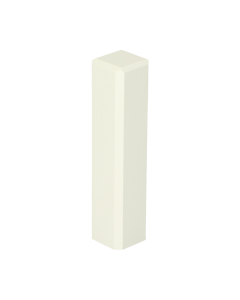 Vochtwerende MDF Buitenhoek Gelakt Verkeerswit RAL9010 t.b.v. MDF overzetplint 18x90mm - 16546