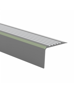 Trapkantprofiel Kunststof Donkergrijs 45x28mm 250cm - 20714