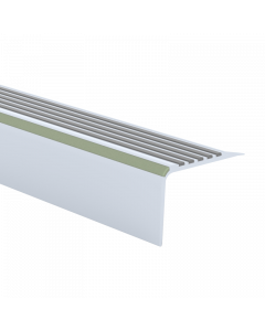 Trapkantprofiel Kunststof Aluminium 45x28mm 250cm - 20722