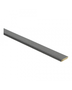 Plakplint zelfklevend 5x24mm Zwart Geolied platte plint - 23135