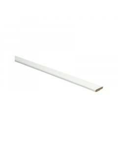 Plakplint zelfklevend 5x24mm RAL 9010 platte plint - 23248