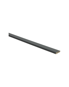 Plakplint Zwart zelfklevend 5x24mm RAL 9005 platte plint - 23250