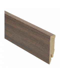 Rechte MDF Blokplint 14x70mm Eiken Donker Vernist - 27007