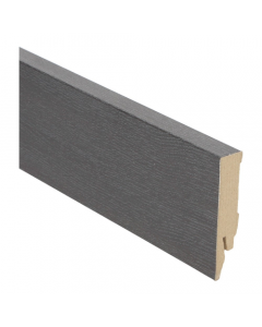 Rechte MDF Blokplint 14x70mm Zwart Geolied - 27135
