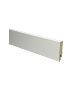Rechte MDF Blokplint 14x70mm Wit Ral 9001 - 27249