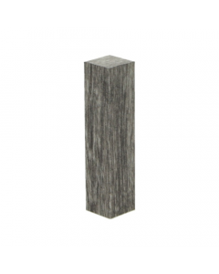 Hoek/Eindstuk 17x73mm Eiken Salmiak Grijs (4 stuks) - 27685