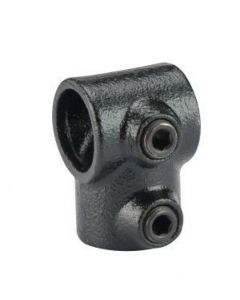Staal Gepoedercoat Steigerbuis Zwart Koppelstuk T-Doorvoer Ø42mm - 3400500