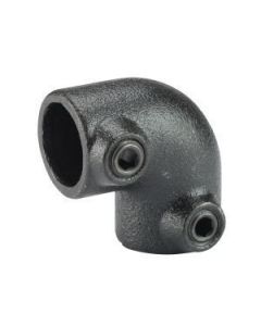 Staal Gepoedercoat Steigerbuis Zwart Koppelstuk Hoekstuk 90 gr Ø28mm - 3400302