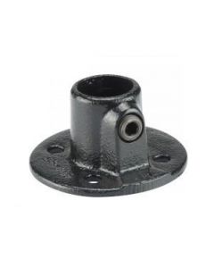 Staal Gepoedercoat Steigerbuis Zwart Voetplaat Rond  Ø42mm - 3400511