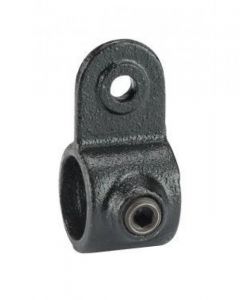 Staal Gepoedercoat Steigerbuis Zwart Koppelstuk Plaatbevestiging Ø42mm - 3400522
