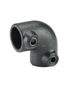 Staal Gepoedercoat Steigerbuis Zwart Koppelstuk Hoekstuk 90 gr Ø42mm - 3400502