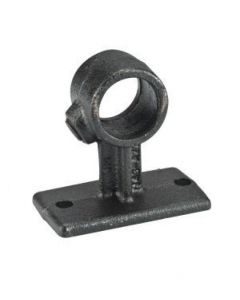 Staal Gepoedercoat Steigerbuis Zwart Koppelstuk Wandbevestiging Ø28mm - 3400313