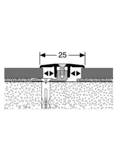 Dilatatieprofiel Kuberit schroef 4-9.5mm Zand 300cm - 41745
