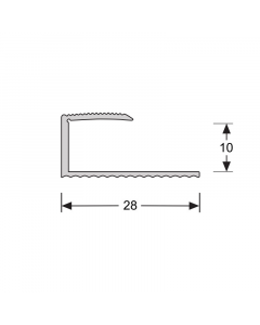 U-profiel verlijmen 10.1mm RVS 270cm - 61255