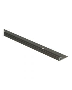 Inschuif eindprofiel 8mm voor 5mm PVC schroef Brons 250cm - 65407