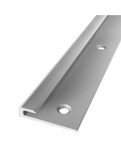 Inschuif eindprofiel 6mm voor 3mm PVC schroef Zilver 250cm - 65422
