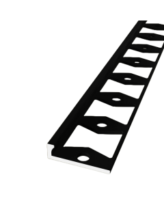In-egaliseer eindprofiel tot 4.5mm PVC schroef Zwart 300cm - 65468