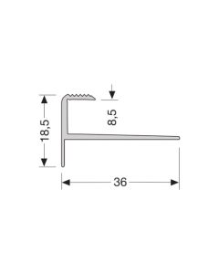 Trapneusprofiel Küberit 810 8.5 mm F2 RVS - 65805