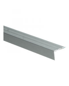 Hoeklijnprofiel zelfklevend 17mm Zilver geborsteld 300cm - 69358