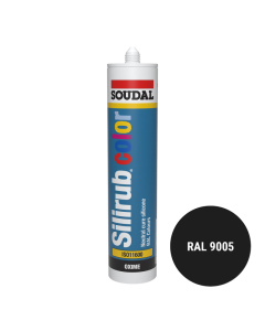 Siliconenkit 300ml Diepzwart RAL9005 - 84037