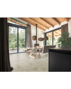 Hebeta Montinique Rigid Click PVC Charente Visgraat XL Naturel licht bruin Incl. vaste ondervloer 57747