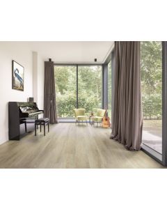 PVC vloer Hebeta Montinique Charente XL Plank Eiken naturel grijs 5445