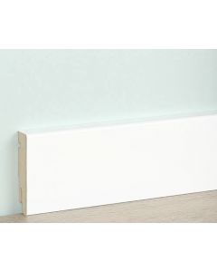 Vochtwerende folie Clip plint Recht Robuust 18x75mm Hoogglans Wit - 0108133