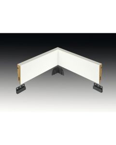 Vochtwerende folie Prefab binnenhoek Clip Recht Robuust 15x65mm Wit - 0109303