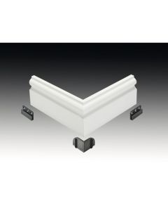 Vochtwerende folie Prefab buitenhoek Clip Klassiek Exclusief 18x75mm Wit - 0109511