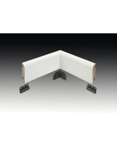 Vochtwerende folie Prefab binnenhoek Clip Halfrond Softline 18x120mm Wit - 0109522