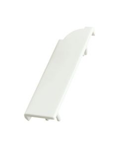 Kunststof eindstuk links + rechts Kraal De Luxe 18x75mm Wit - 0108350