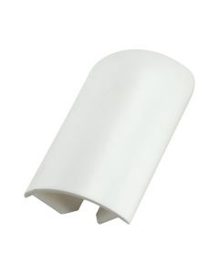 Kunststof buitenhoek (2 stuks) Halfrond Softline 18x75mm Wit - 0108374